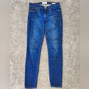 Frame Le Skinny De Jeanne Crop Dark Blue Skinny Jeans Women's 25